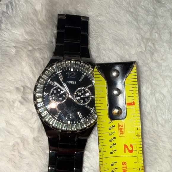 Guess Chill Black SS Swarovski Crystals Watch - Picture 6 of 16